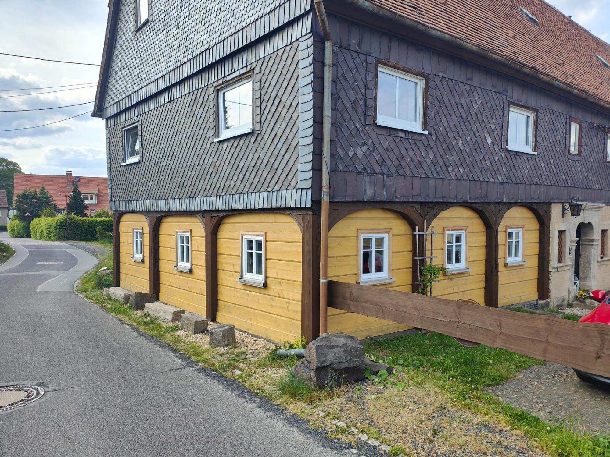 Ferienwohnung Zittauer Gebirge Waltersdorf  Buitenkant foto